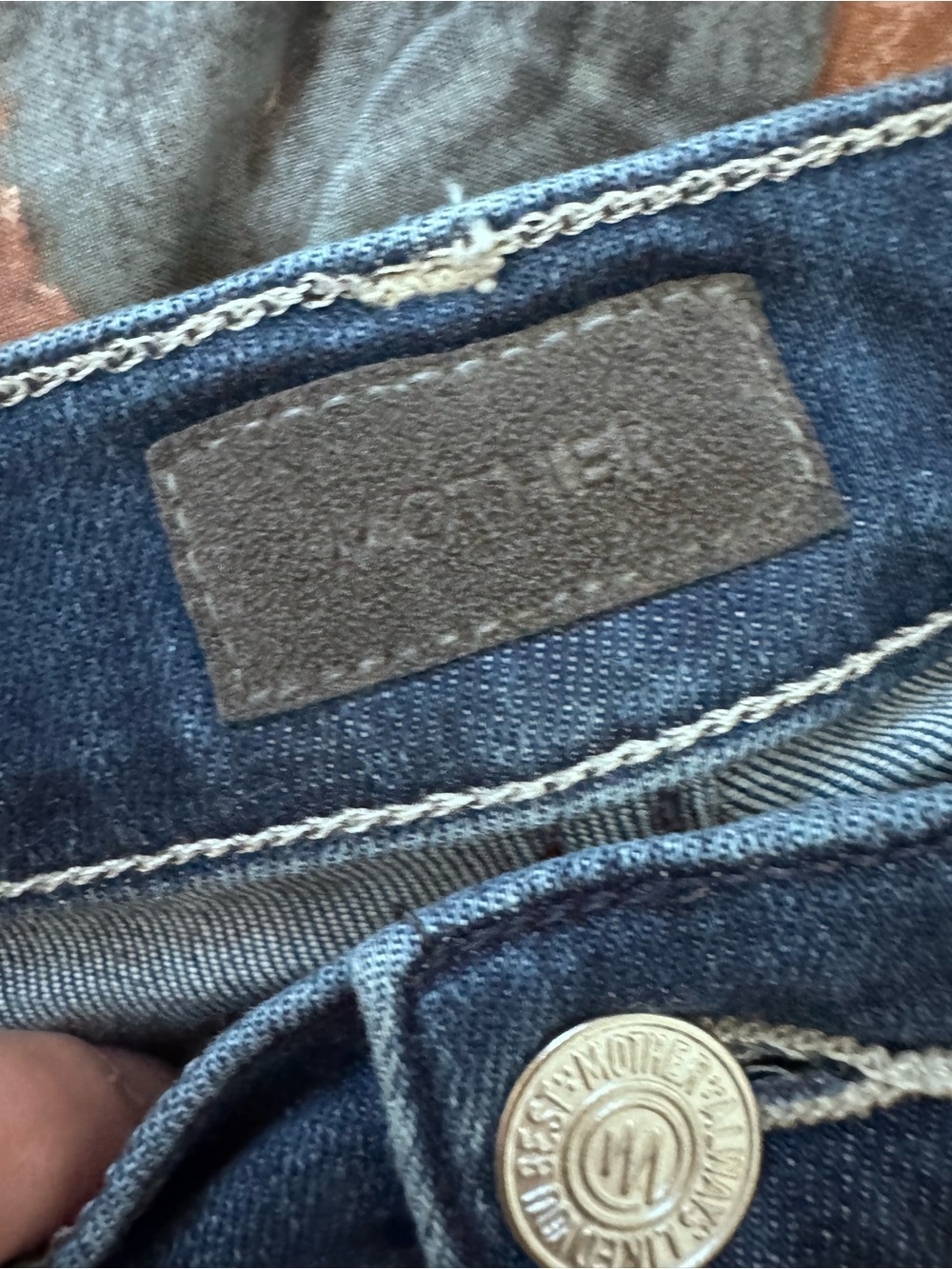 MOTHER Dark Blue High-Rise Flare Jeans - Picture 8 of 8